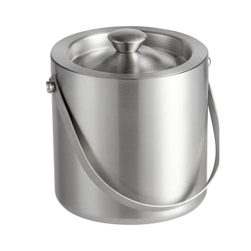 Deluxe Ice Bucket 1.75 Quart, Brushed Stainless Steel